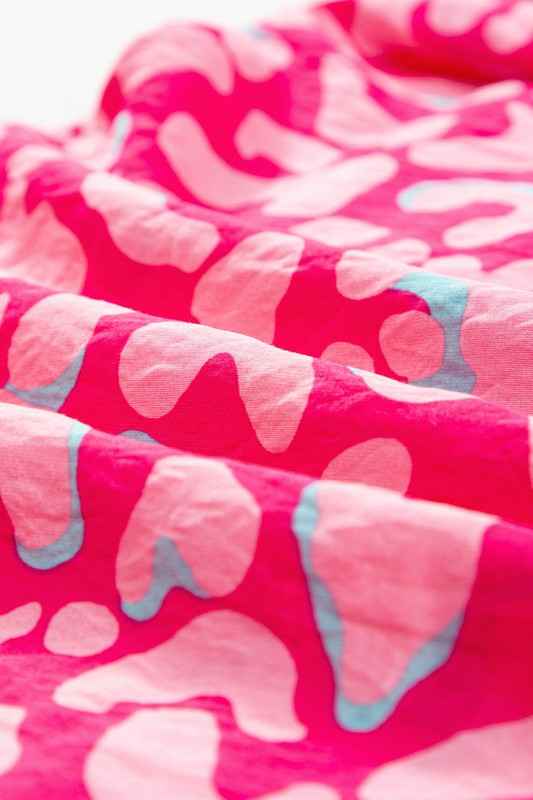 pink leopard maxi dress