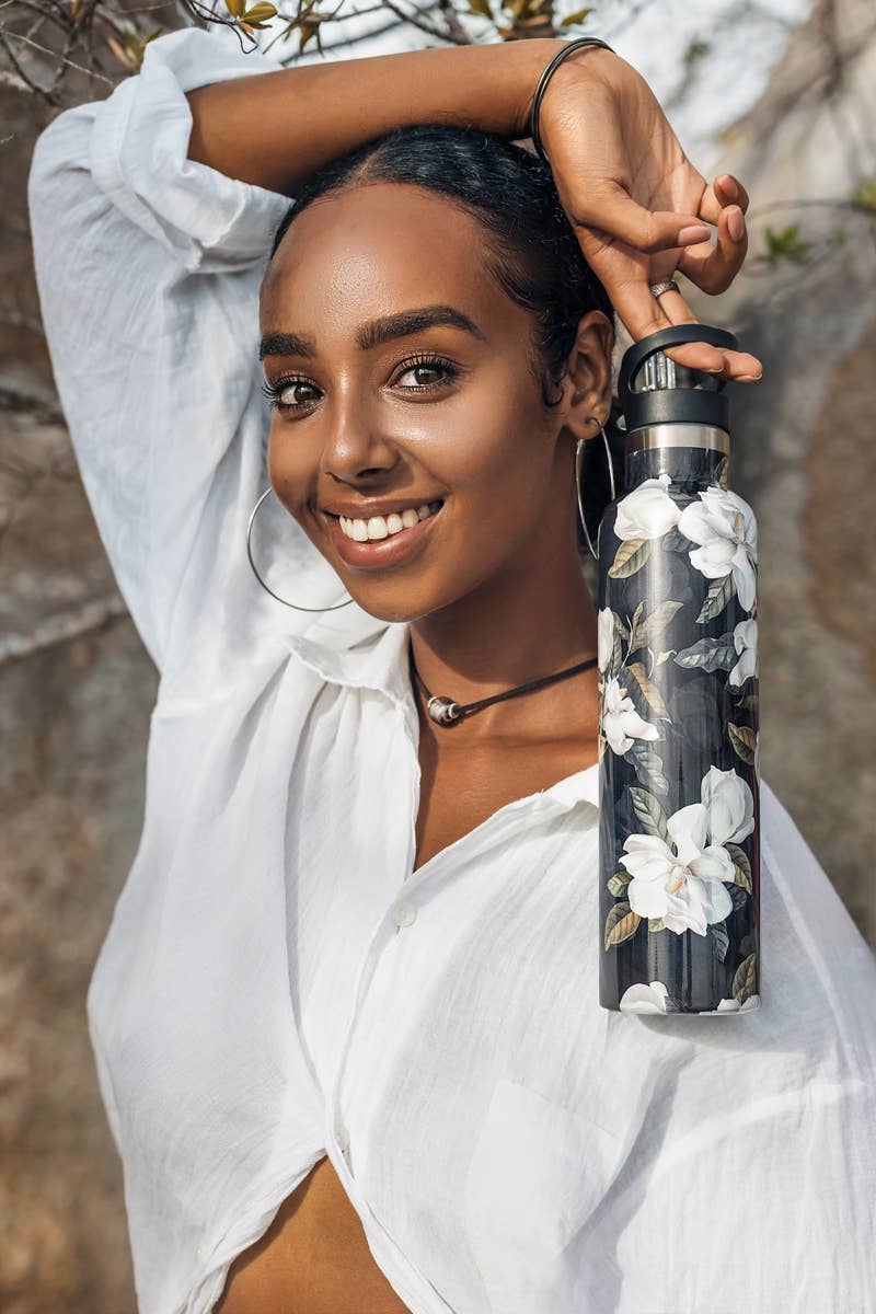 MAGNOLIA Dark Garden Insulated Water Bottle