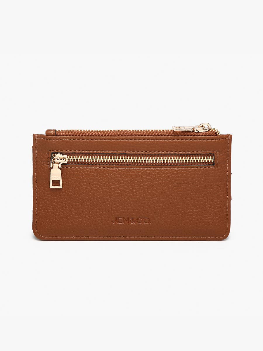 Mae RFID Multi-Card Wallet w/ Strap Snap Closure