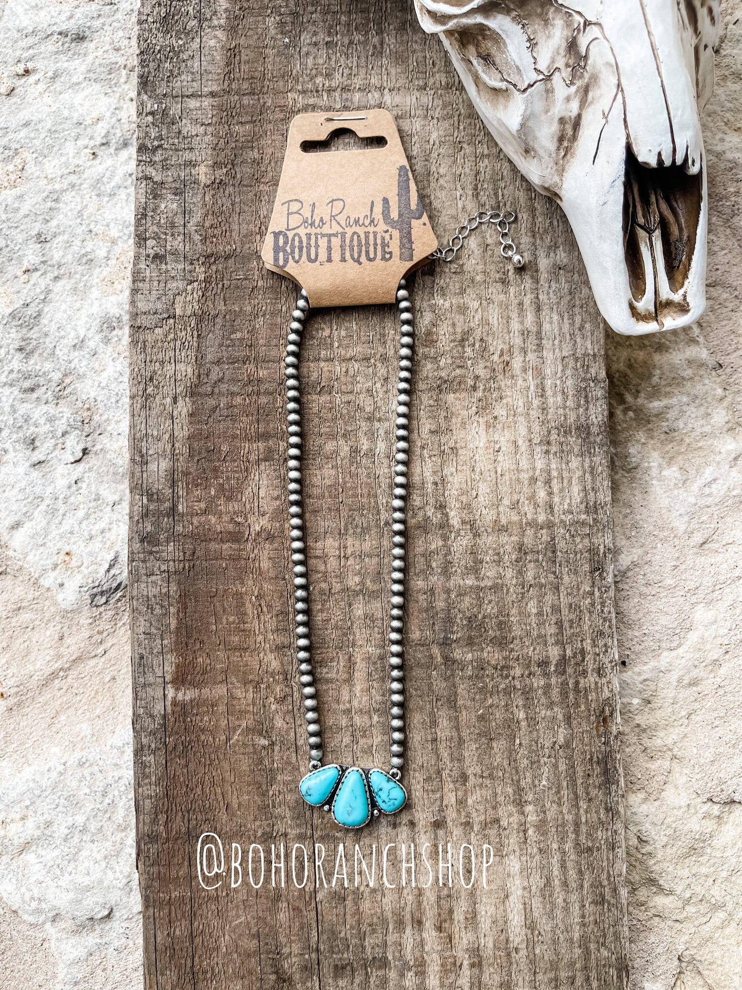 Western Stone Pendant Choker