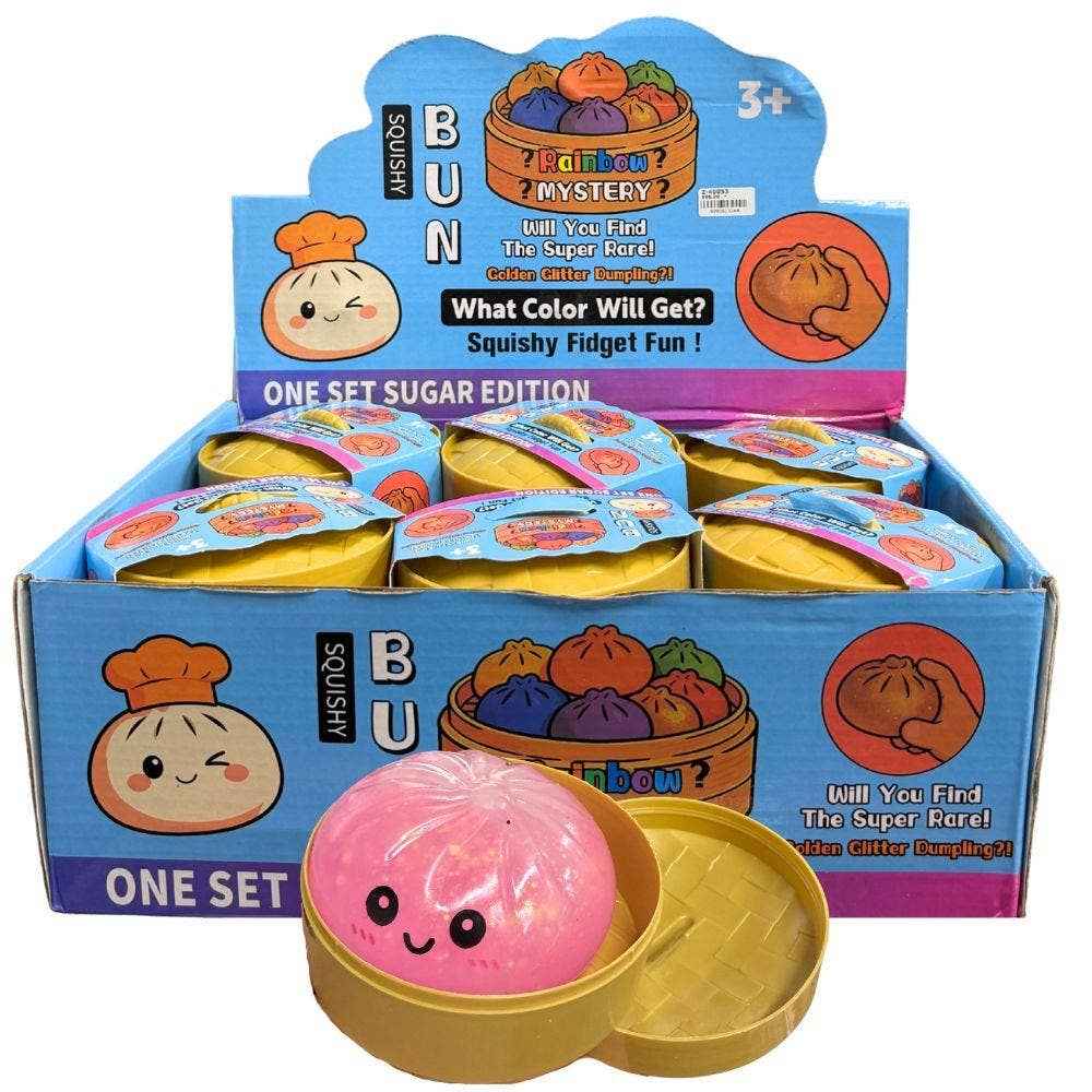 anbfashion - Glow in the dark Dumpling Squishy Squeeze Toy (12 Units)