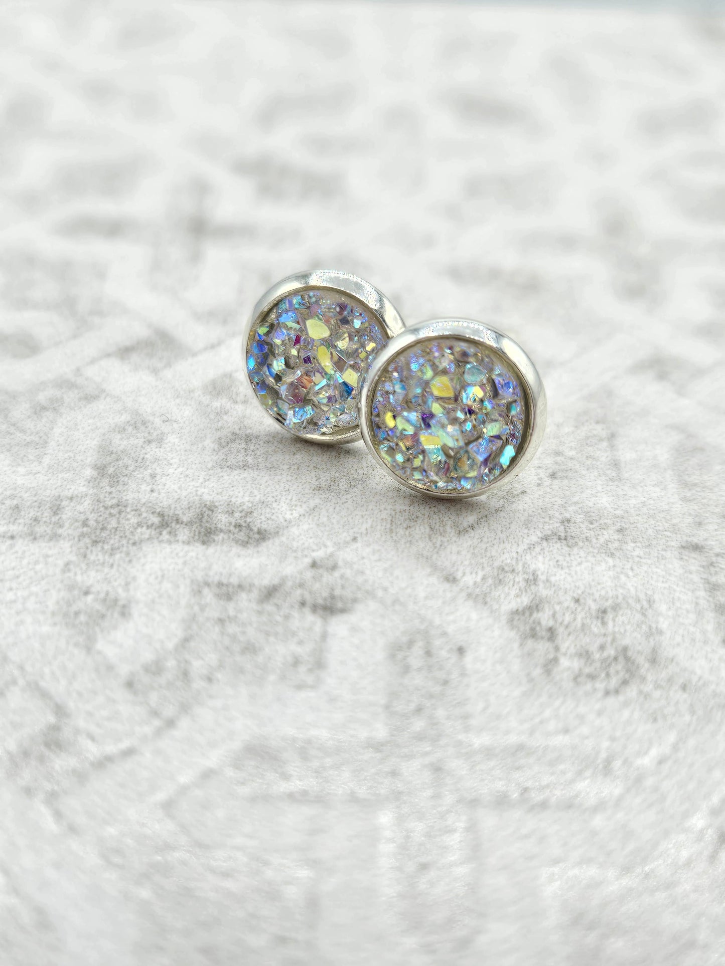 Iridescent Ice Studs