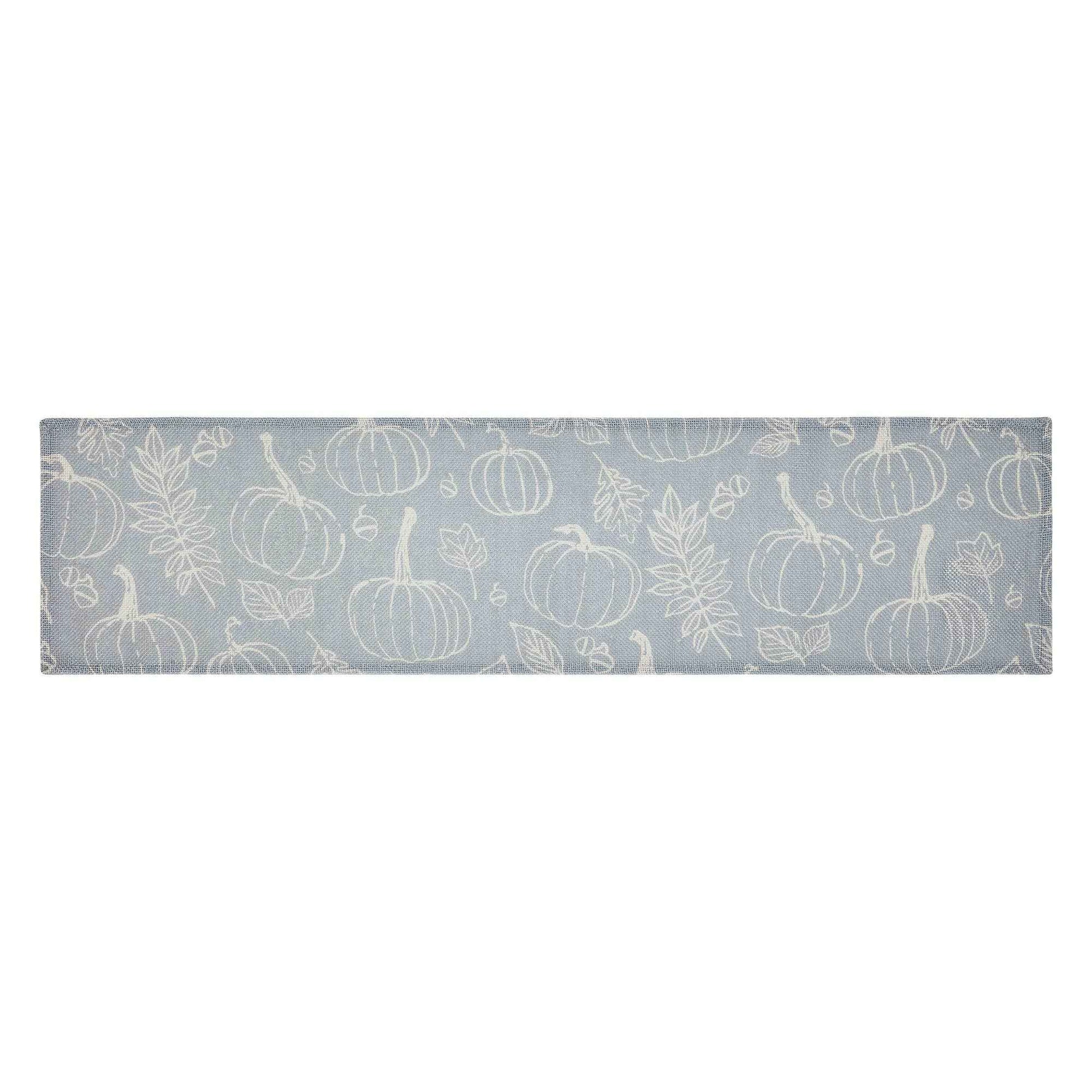 Autumn Harvest Grey Pumpkin 12x48 Table Runner