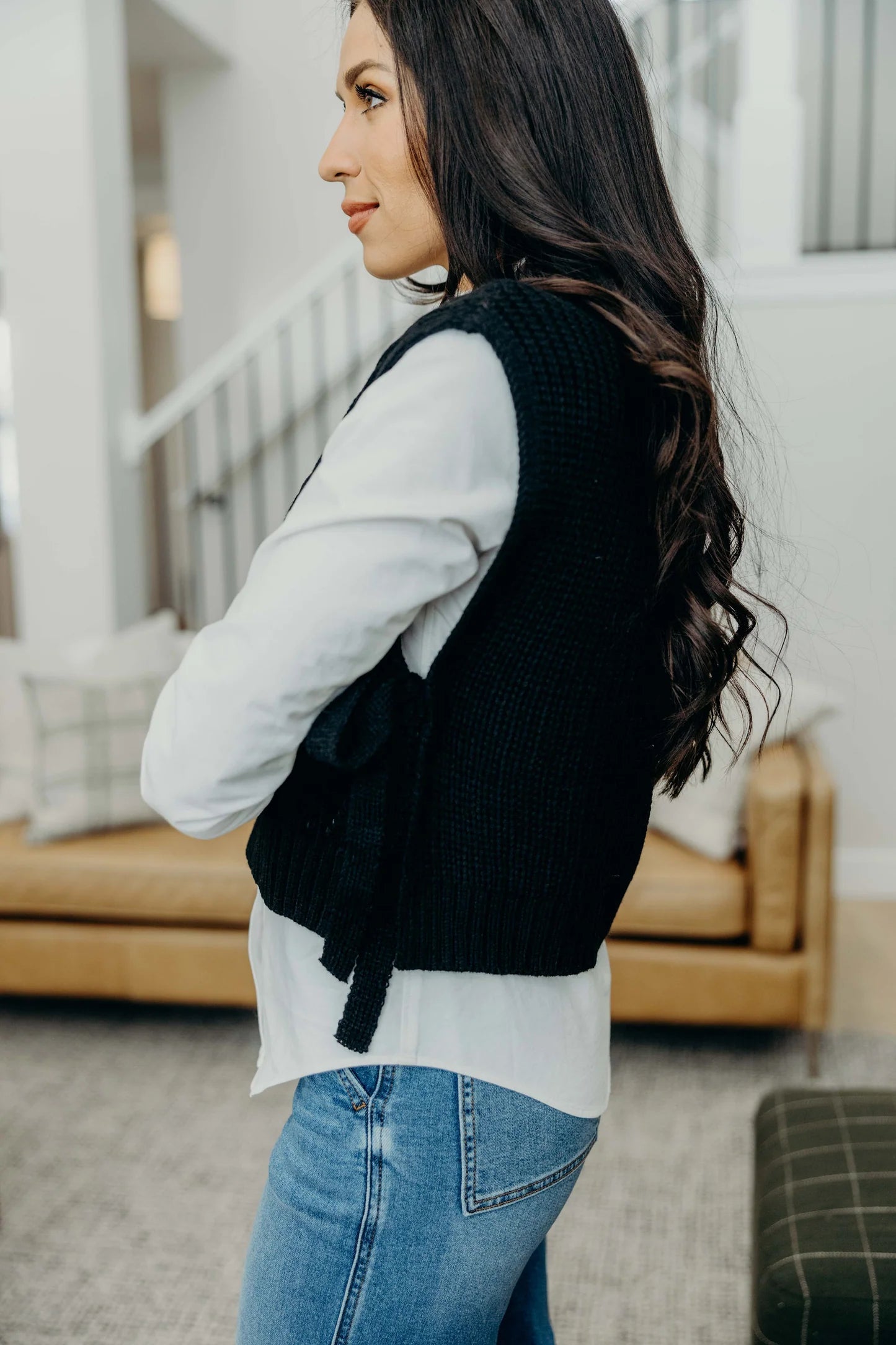 Cable Knit Sweater Vest