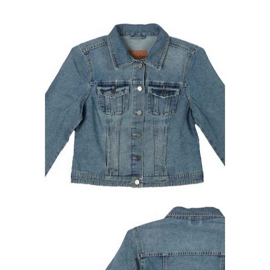 Button Front Denim Jacket