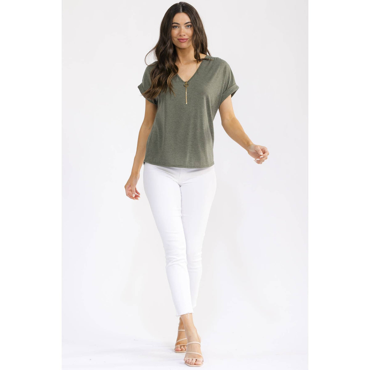 Zipper Front Dolman