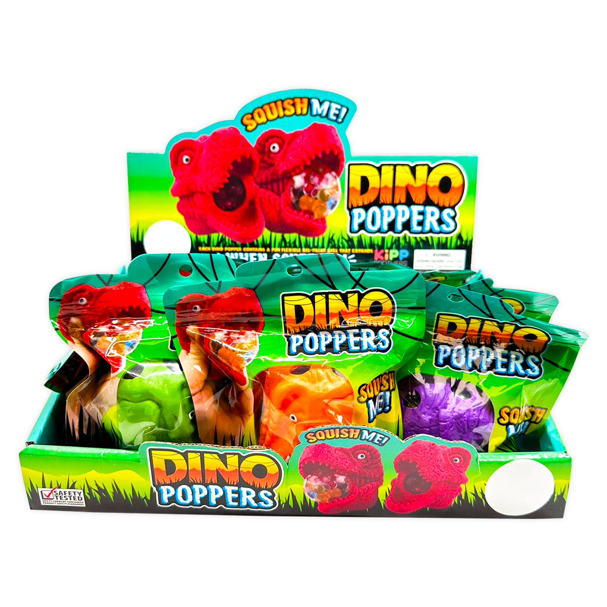 Squishy Fidget Dino Poppers