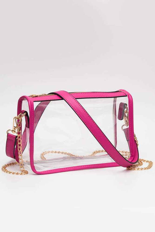 Hana - Clear Rectangle Stadium Concert Crossbody Bag
