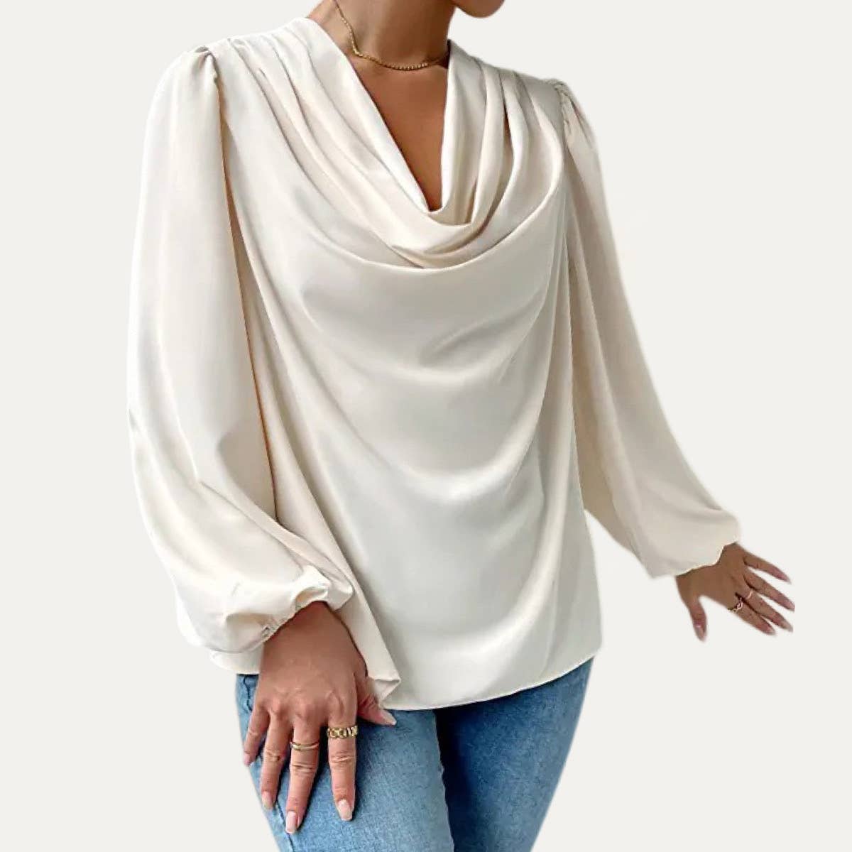 Trendy Cowl Neck Top