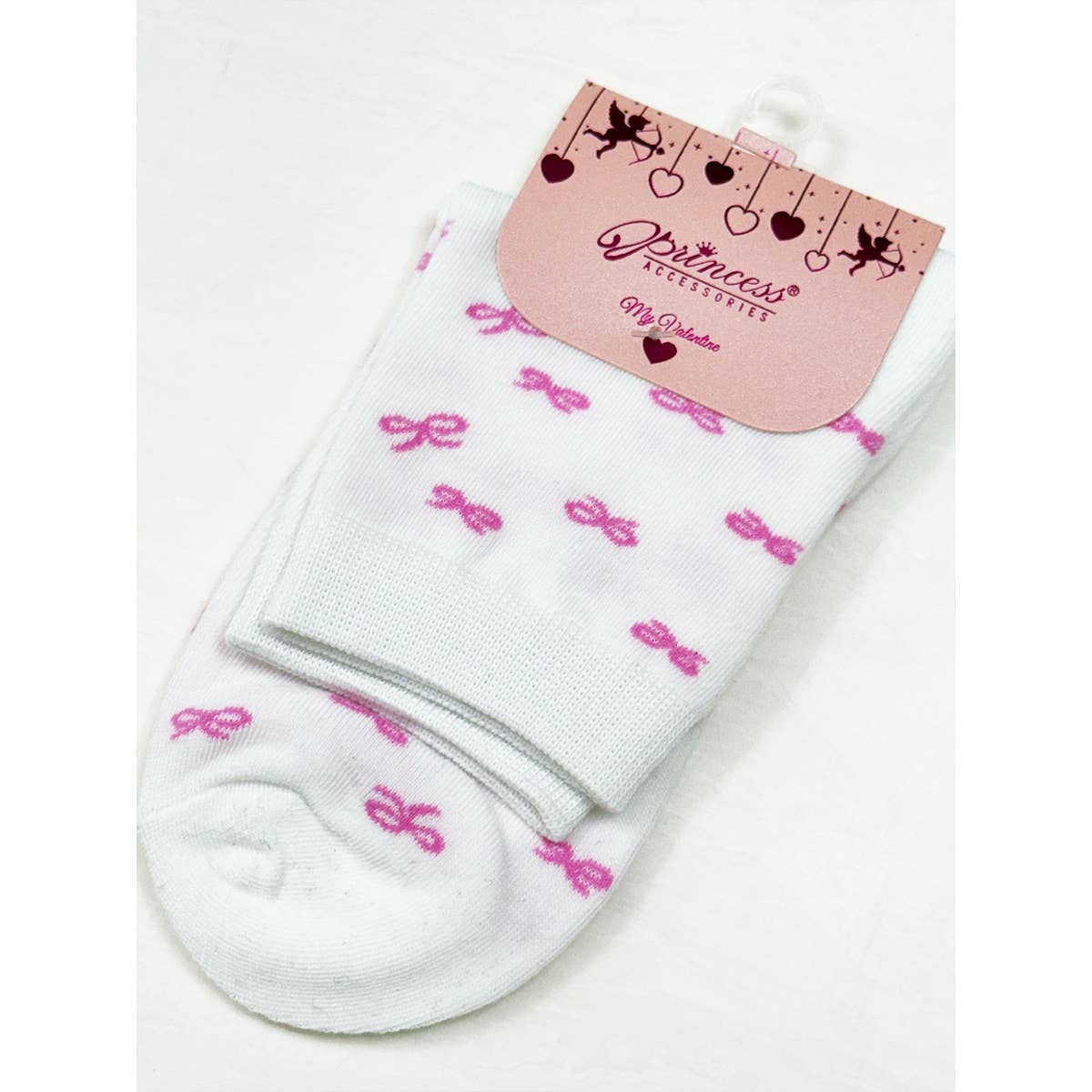 Bow and Cherry Print Everyday Socks - Threads Boutique
