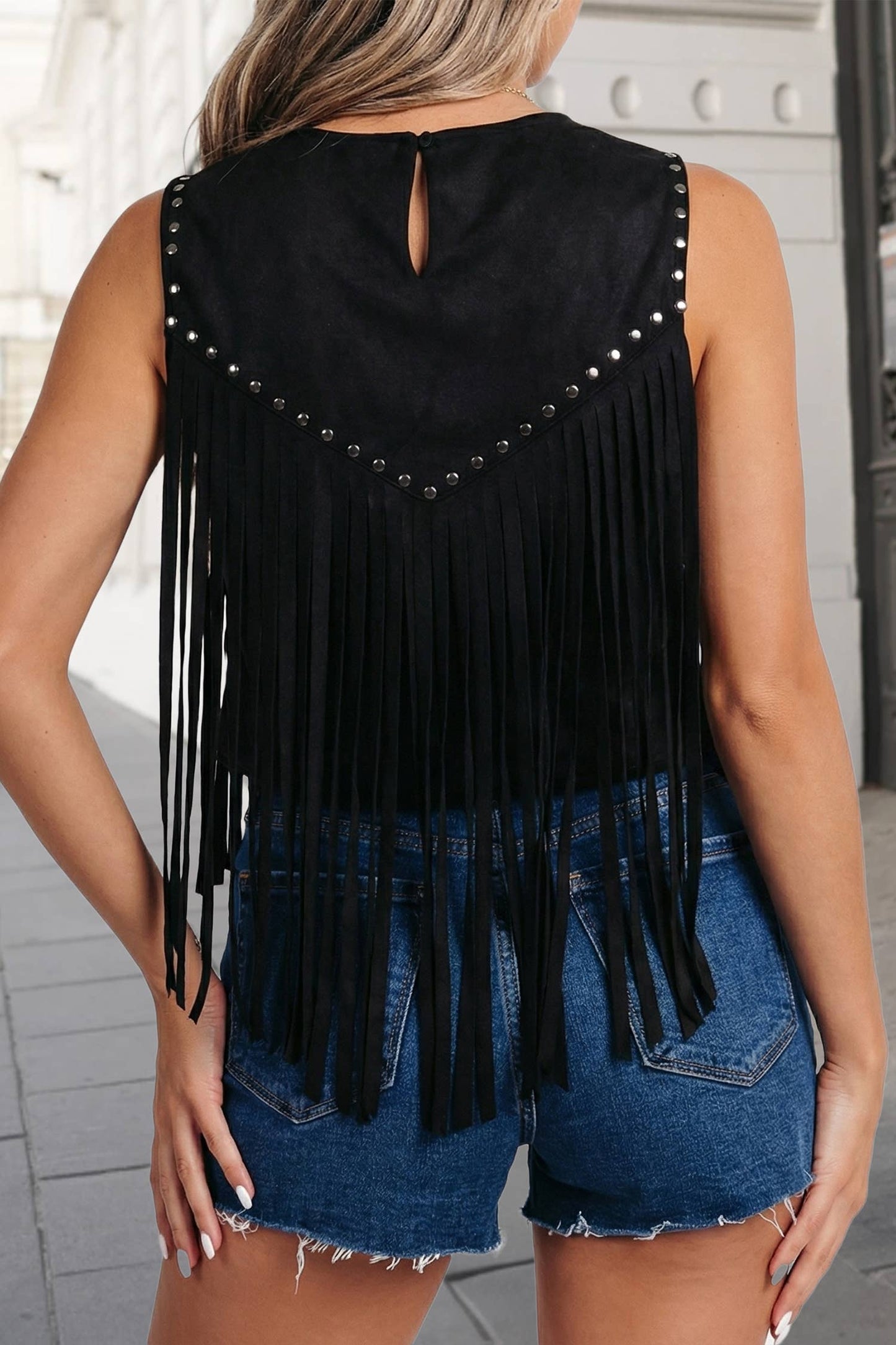 Gabby Stud Tassel Tank Top
