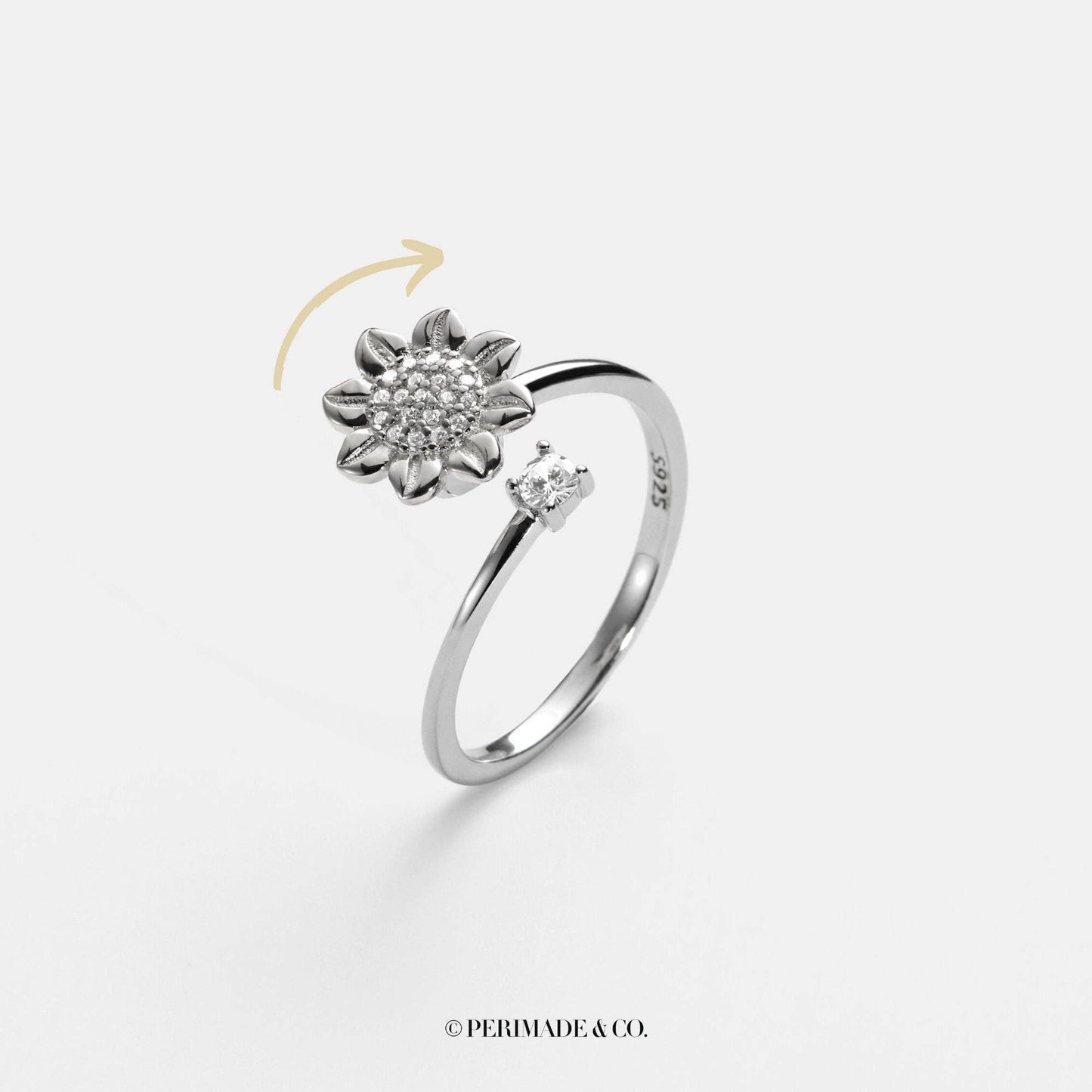 Sunflower Anxiety Spinner Ring - Threads Boutique