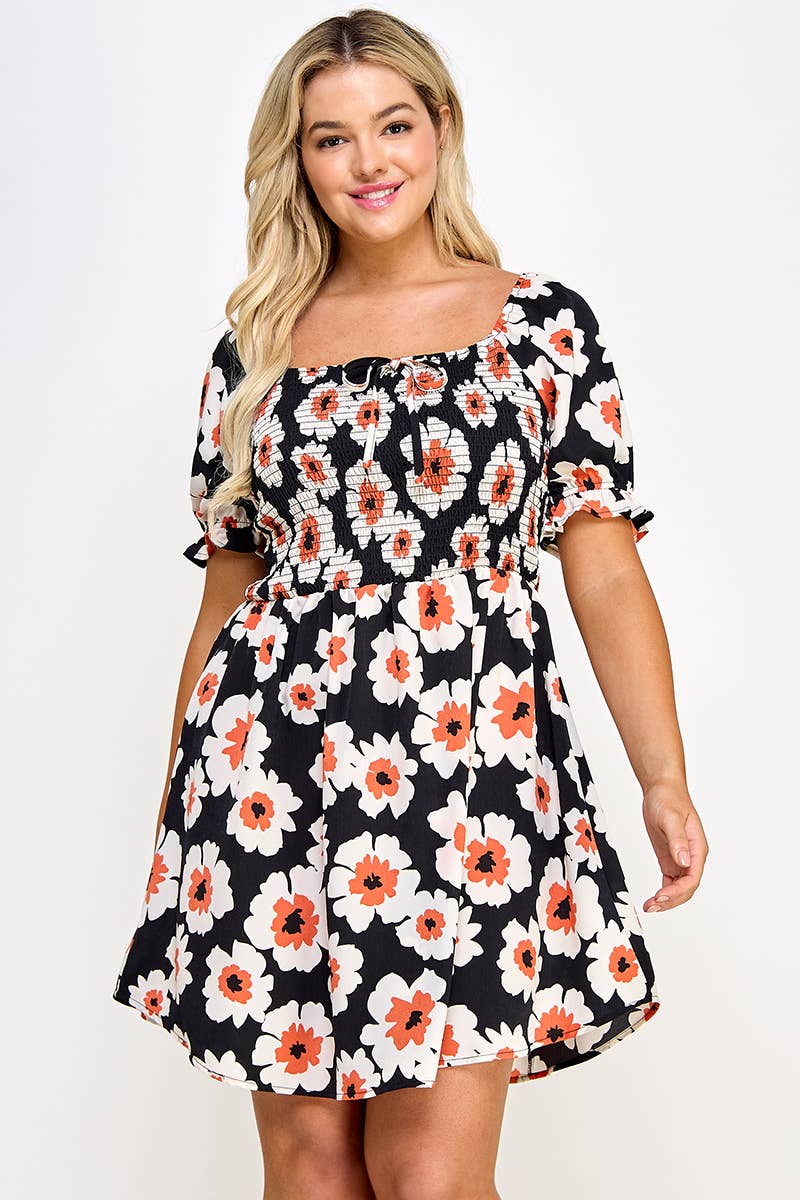 Gracie Smocked Babydoll Dress