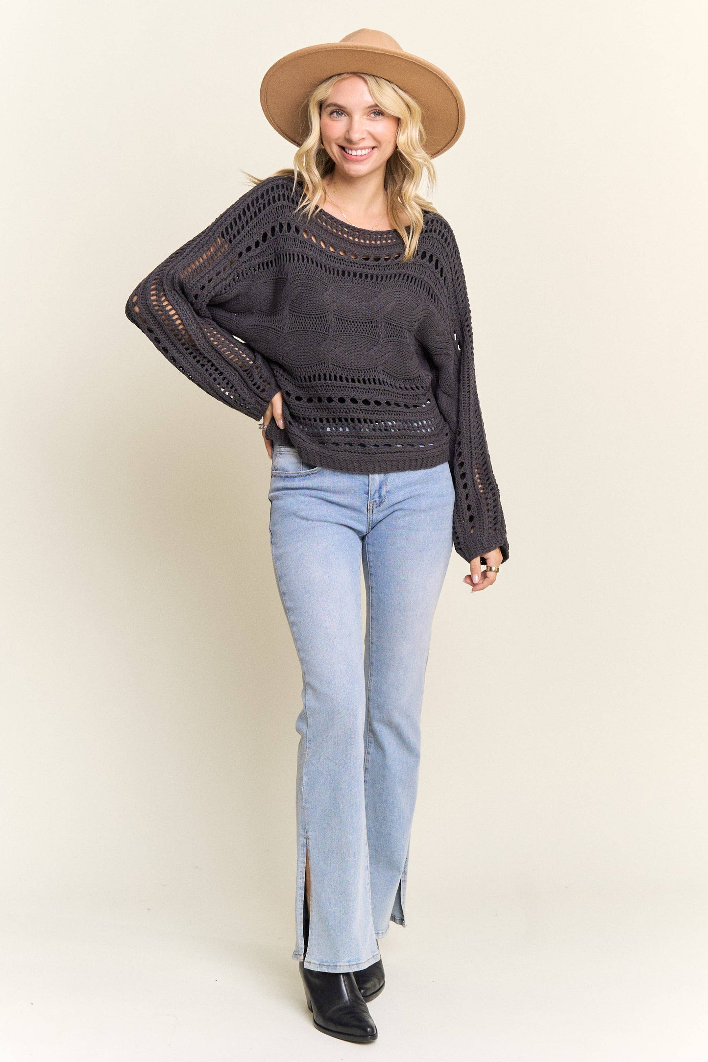 Madelyn Open Knit Sweater