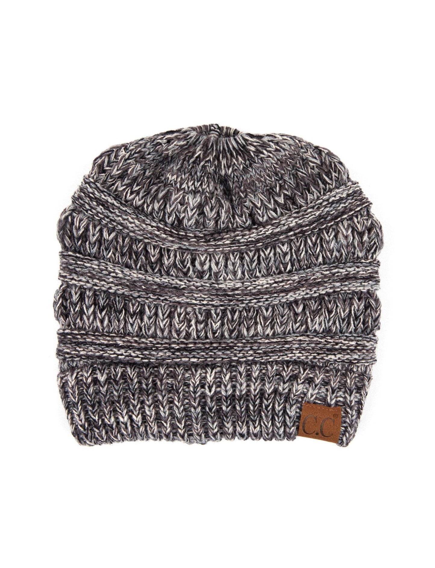 CC Crafted Multi-Toned Bun Beanie