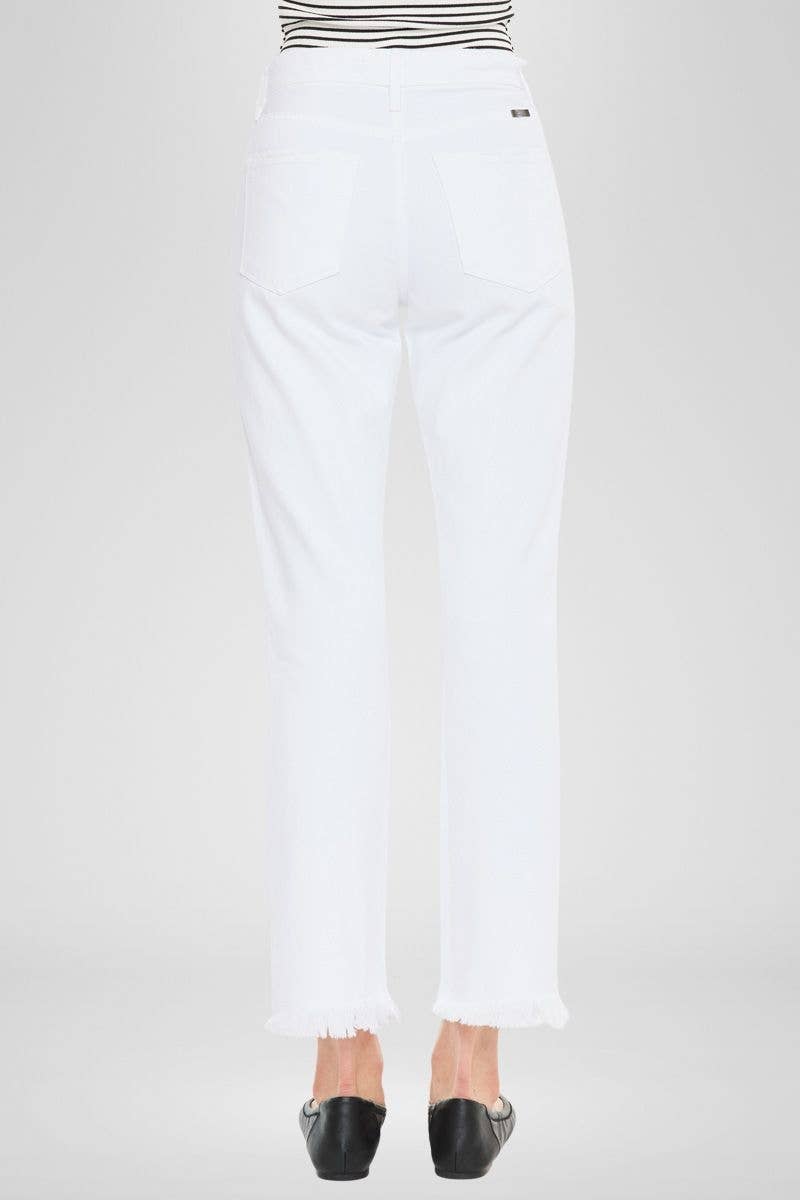 High Rise White Straight