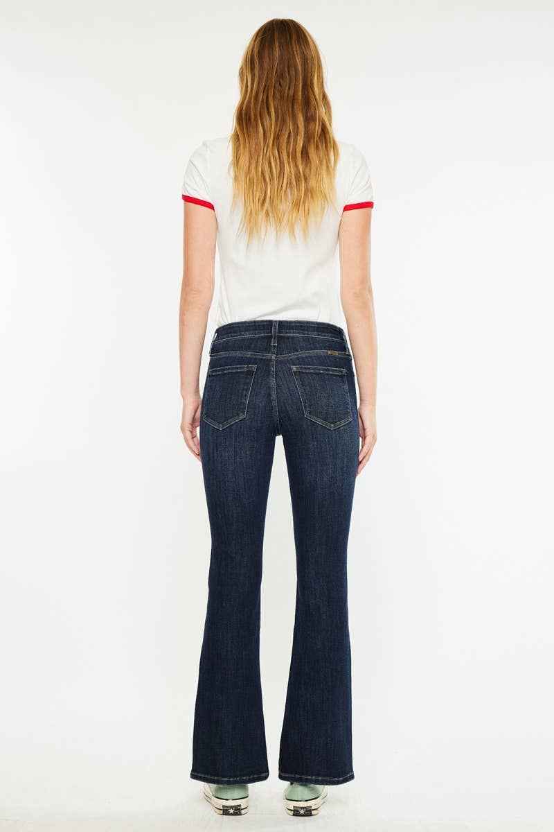 Kan Can USA - PETITE OPEN PACK  MID RISE BOOTCUT JEANS-KC70097D-PT