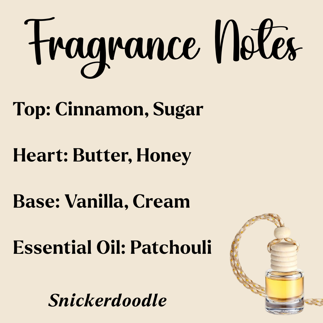 Hanging Car Diffusers | Cinnamon Sugar Cookie