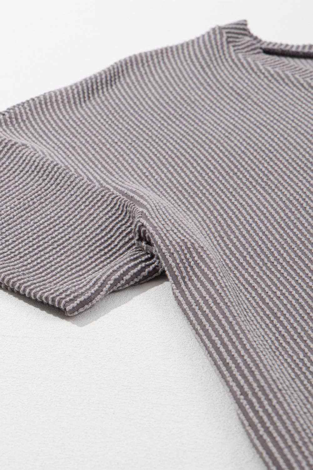 Textured V-Neck Plus T-Shirt