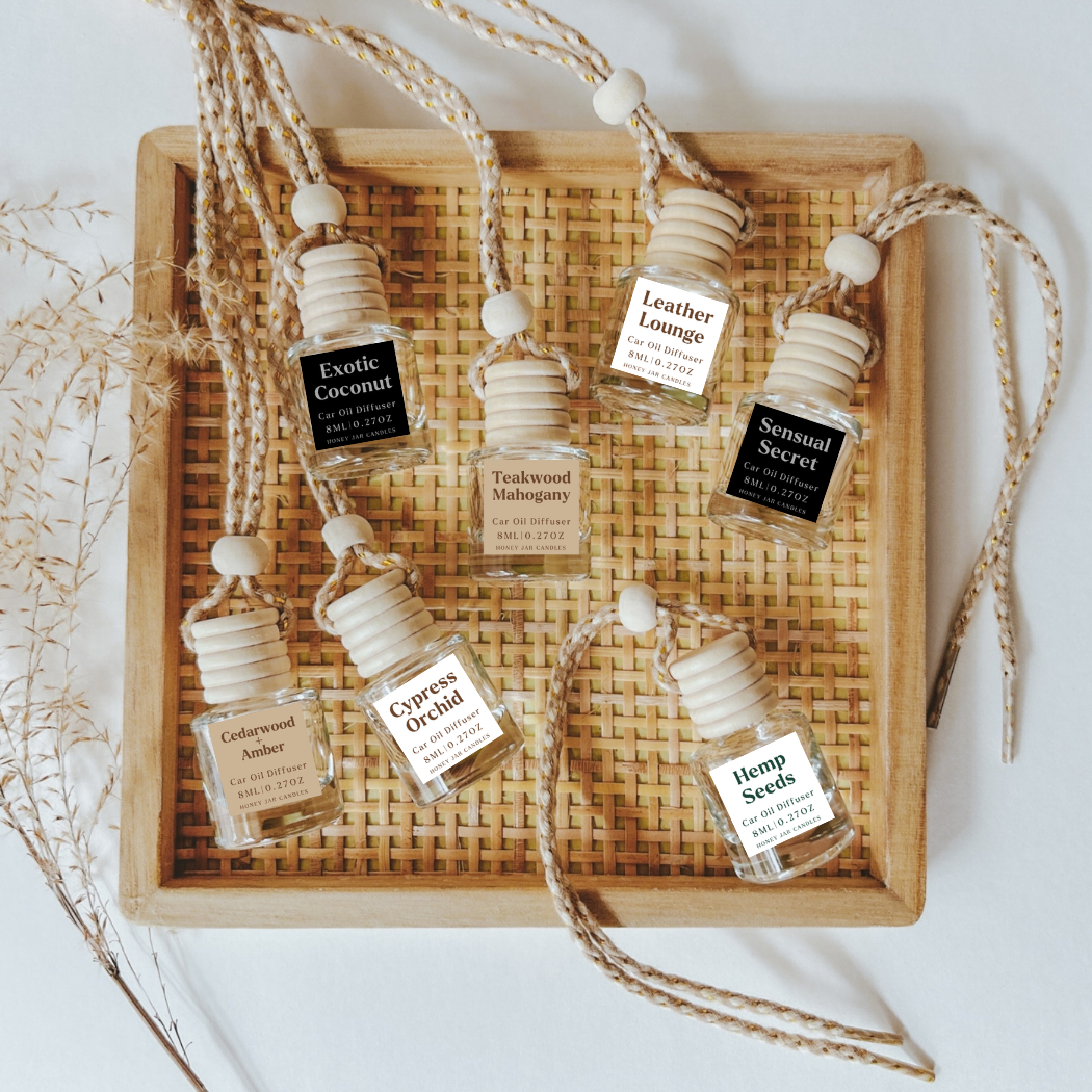 Hanging Car Diffusers | Leather Lounge - Threads Boutique