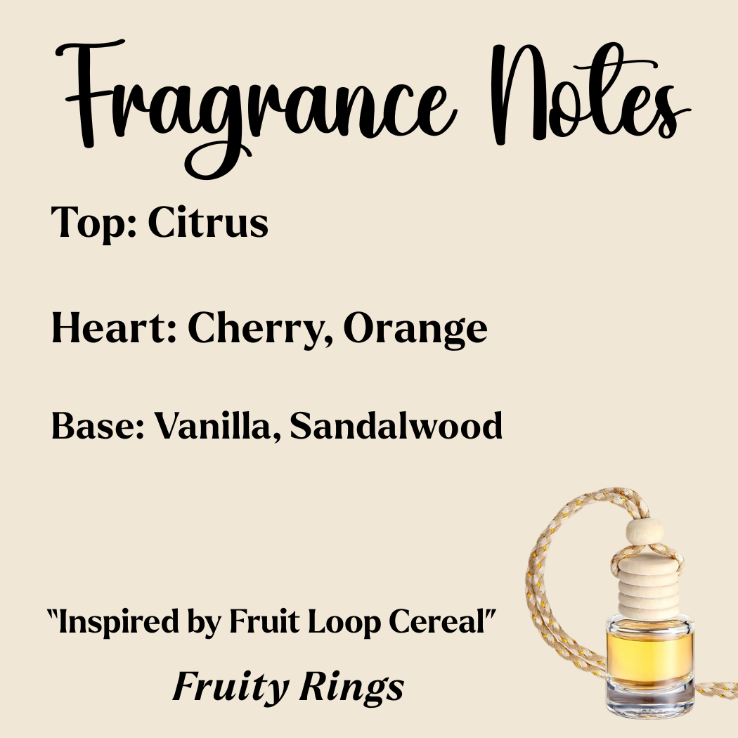 Hanging Car Diffusers | Fruity Rings