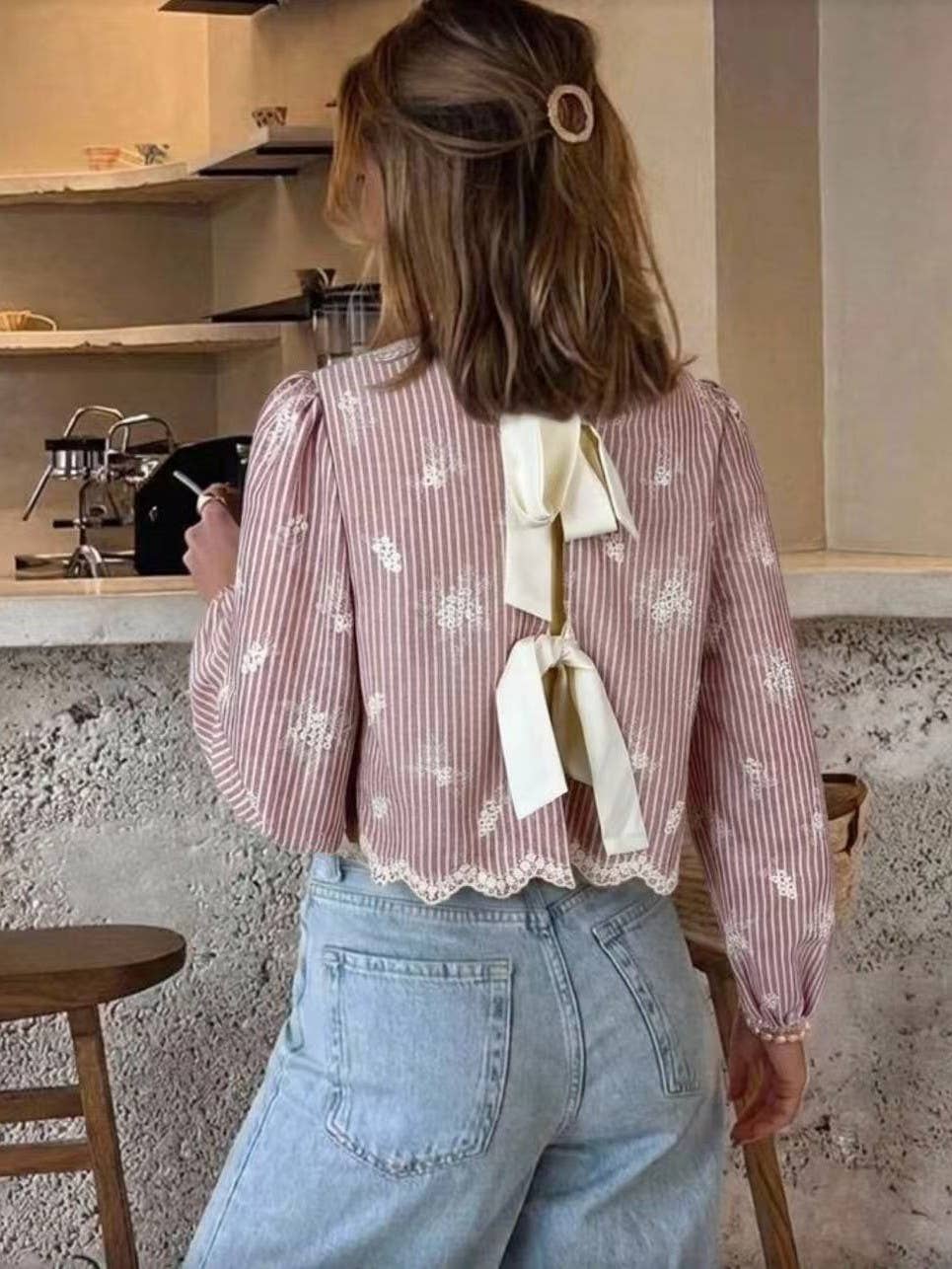 Missy Scalloped Edge Top