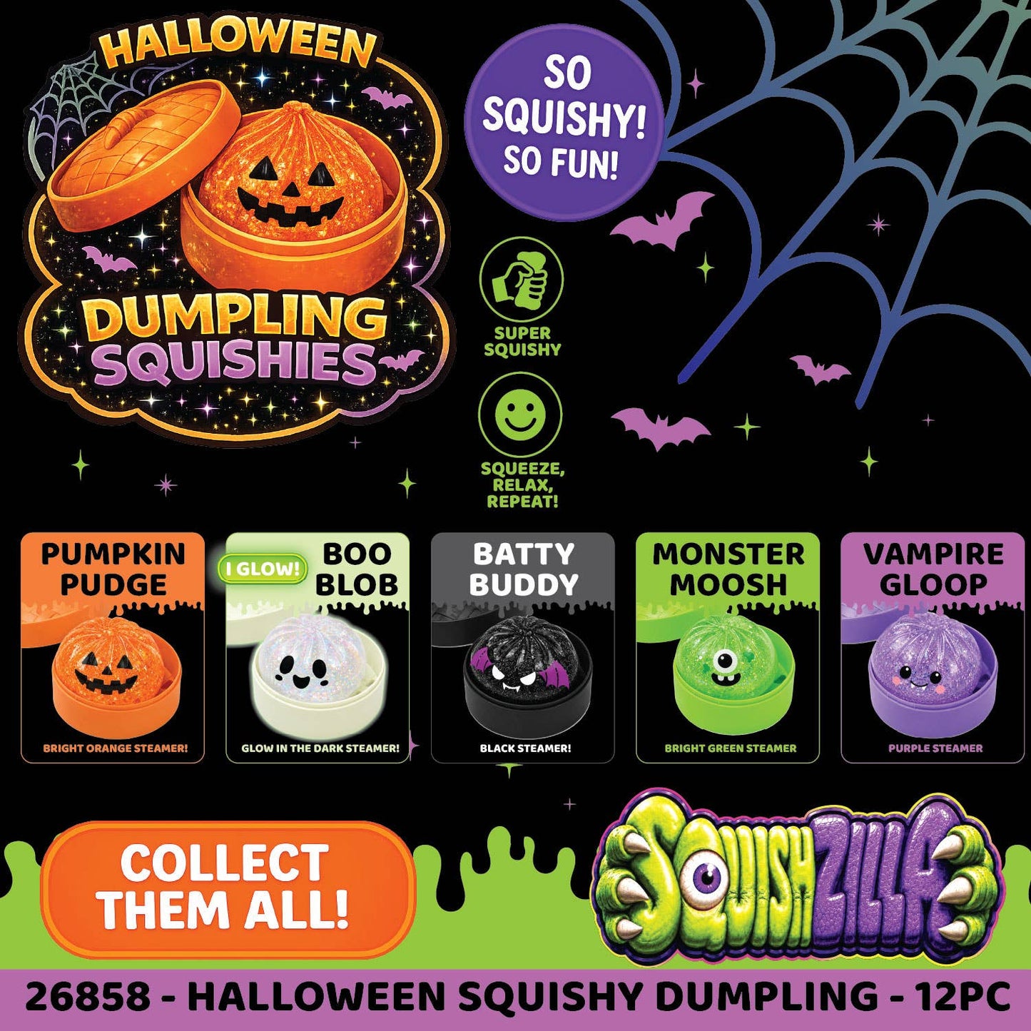 Halloween Dumpling Squishy Toy