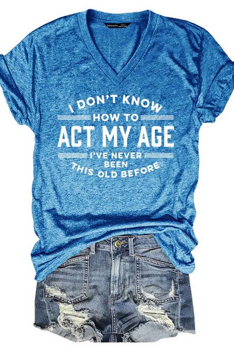 V Neck Short Sleeve T Shirt