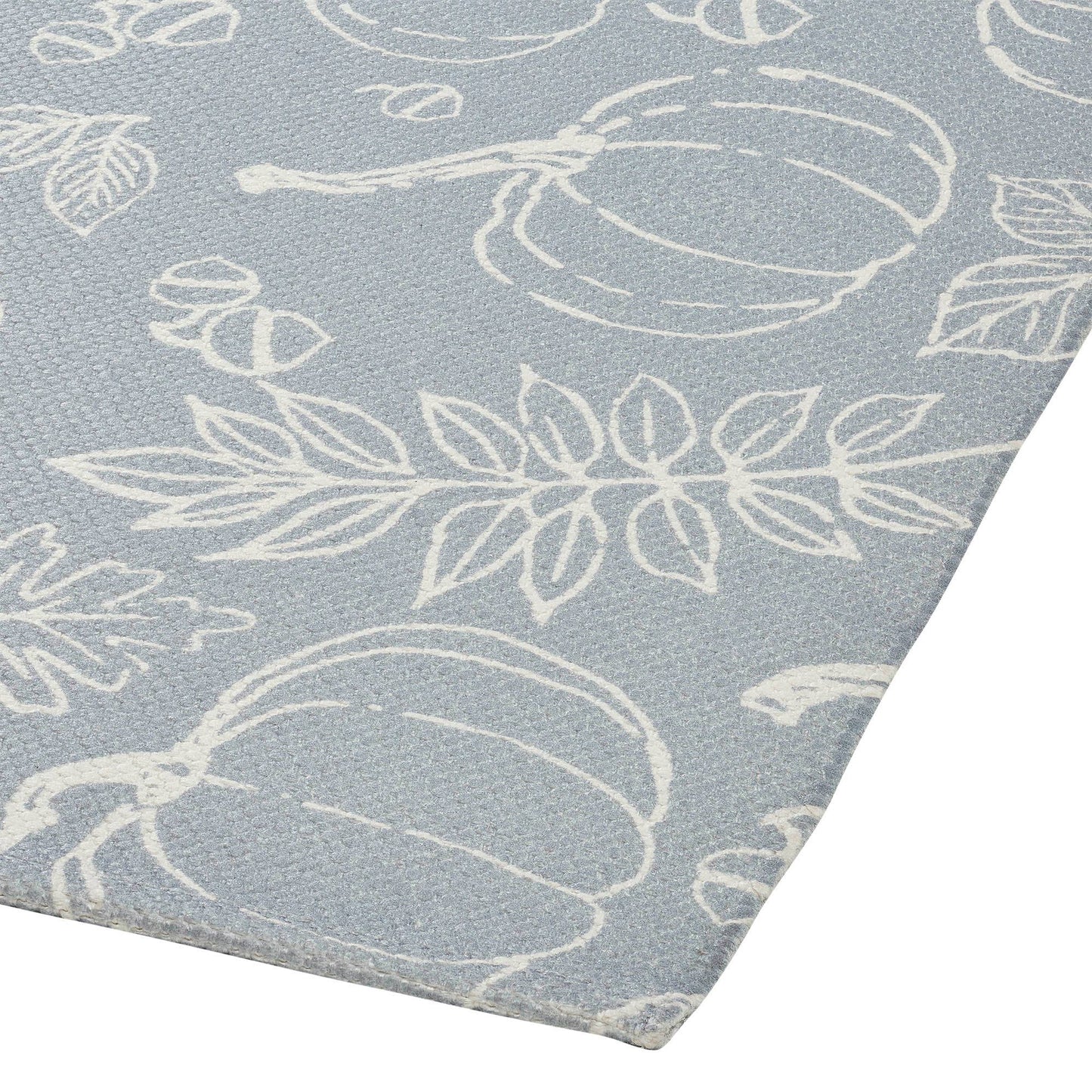 Pumpkin Print Accent Rug 17x36 Fall Farmhouse Decor