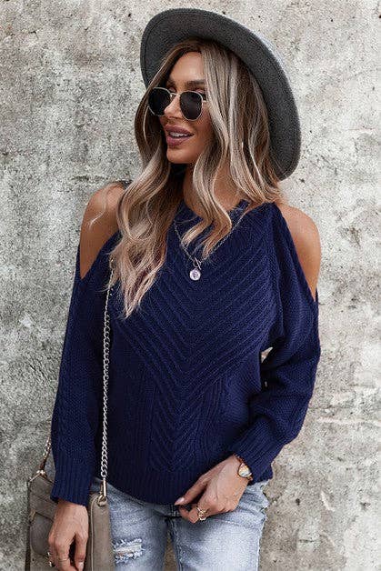 Cold Shoulder Sweater