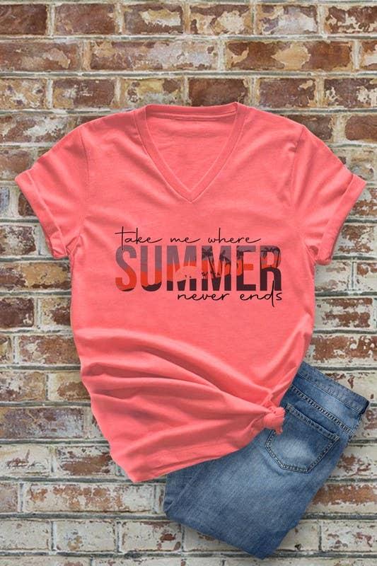 Summer V Neck T-Shirt