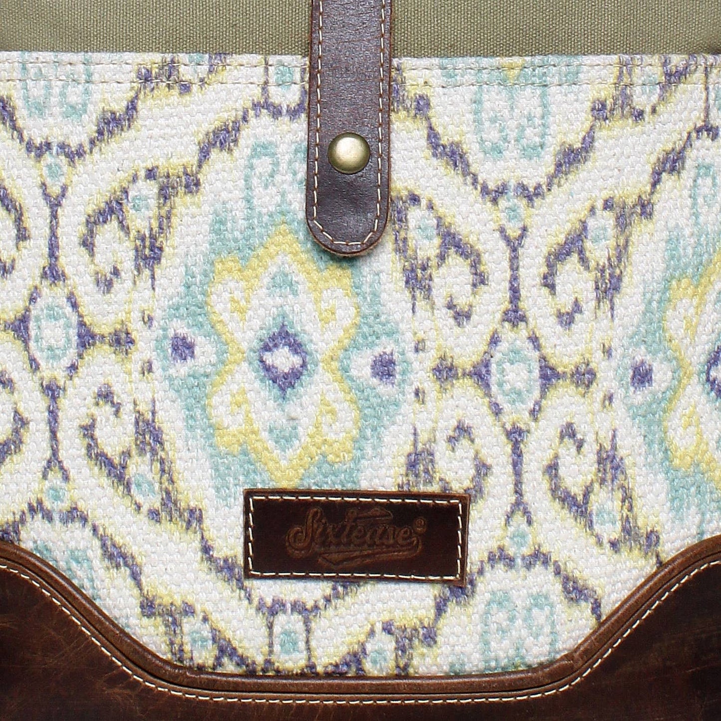 Yellow/Teal Crossbody Bag