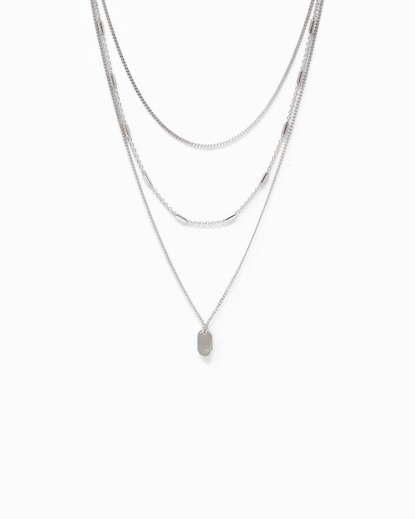 Mini Tag-Triple Layered Chain