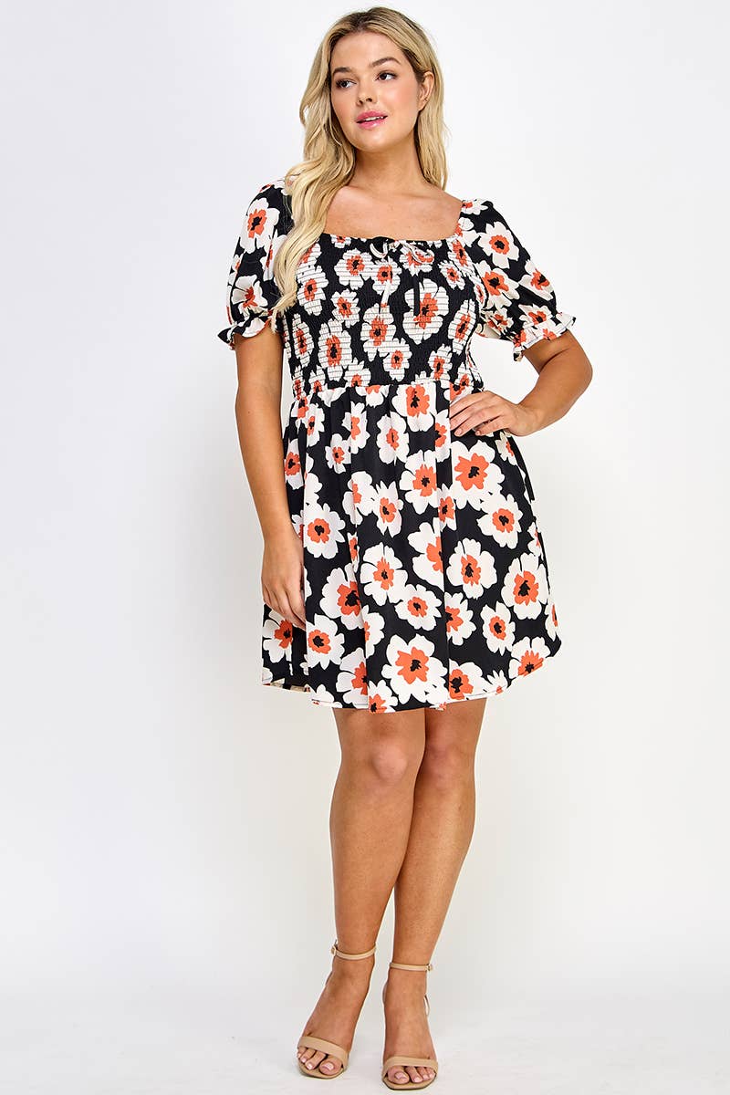 Gracie Smocked Babydoll Dress