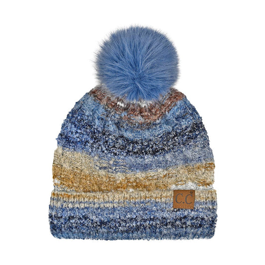 CC Space Dye Pom Beanie