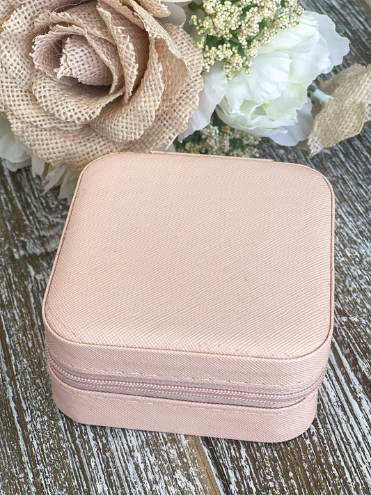 Pink Travel Jewelry Box