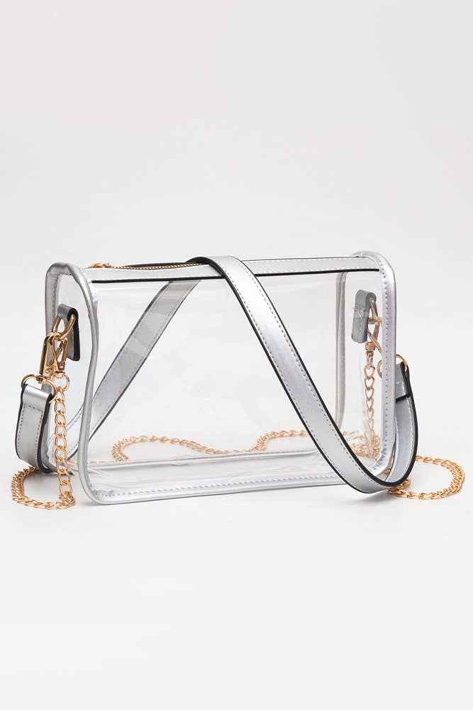 Hana - Clear Rectangle Stadium Concert Crossbody Bag