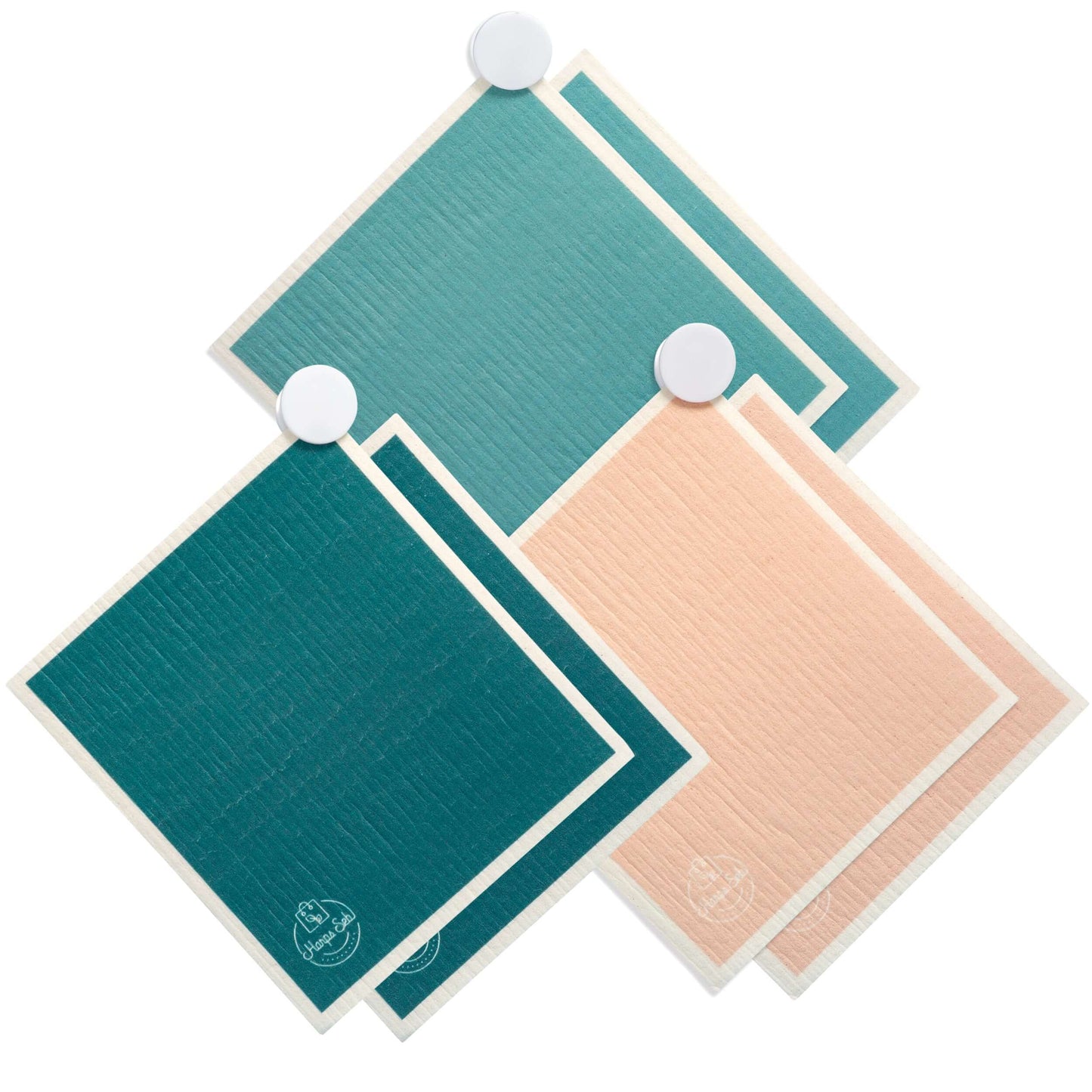 Harps & Seb Swedish Dishcloths - 6 Pack - Stay Solid