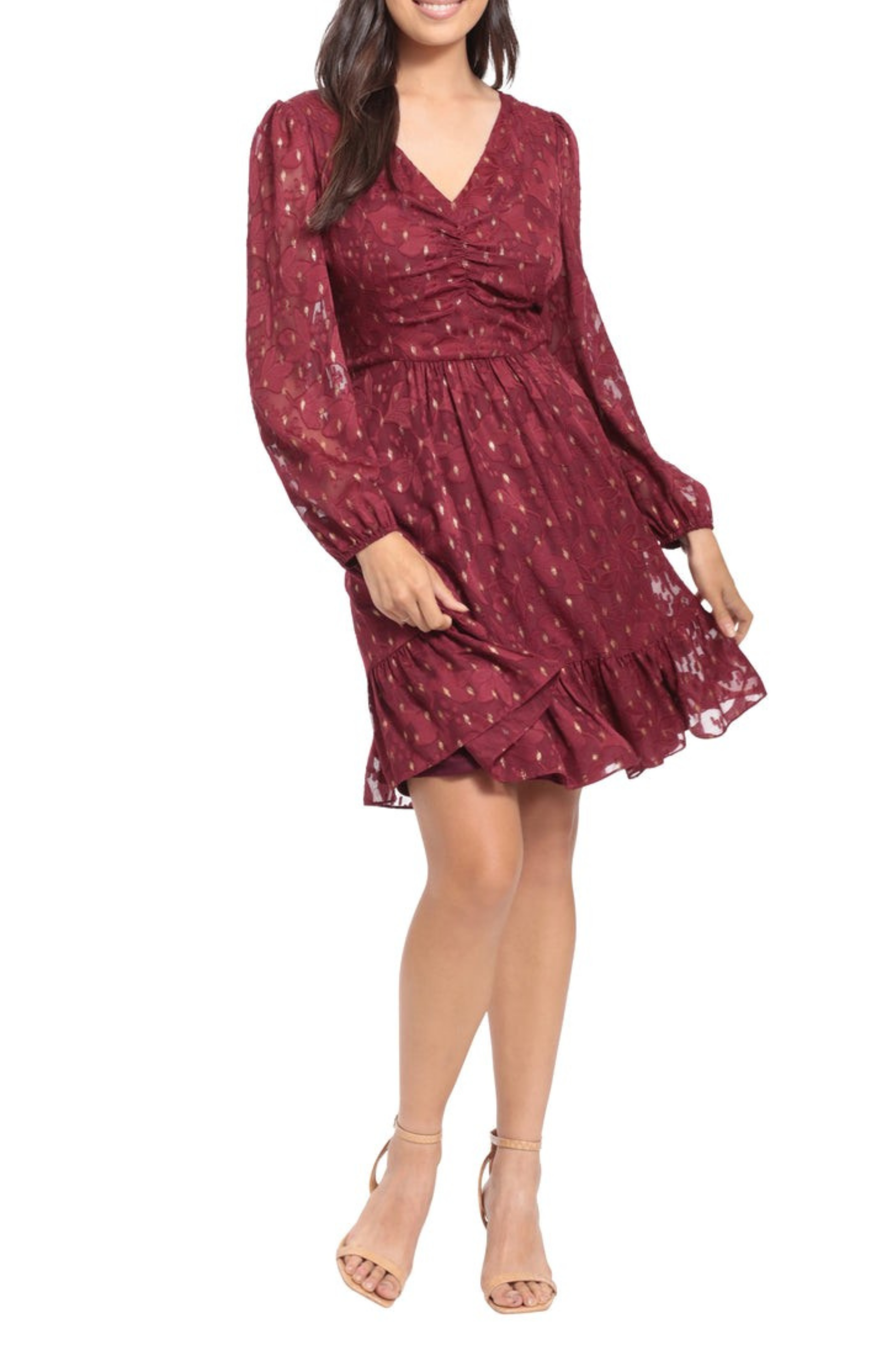 London Times V-Neck Short A-Line Dress London Times V-Neck Short A-Line Dress