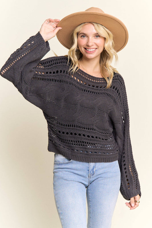 Madelyn Open Knit Sweater
