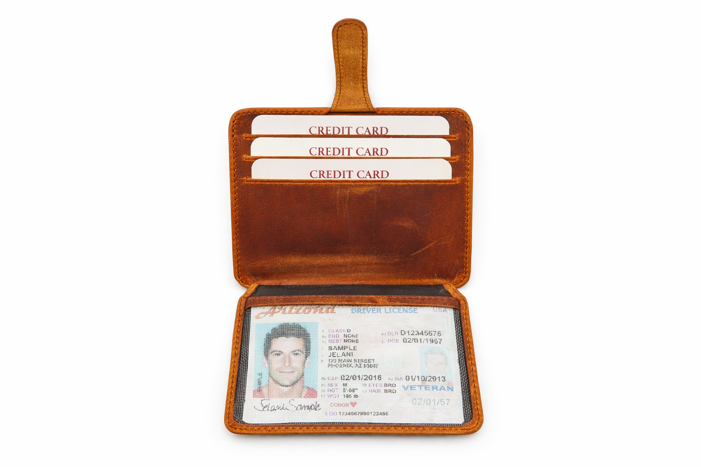 Helios Handcrafted Genuine Leather Cardholder