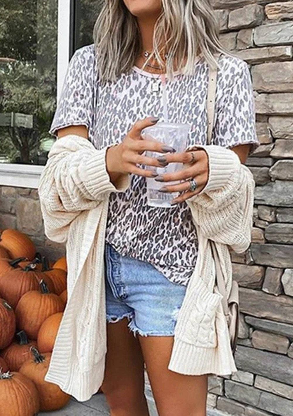 Casual Leopard T-Shirt Top