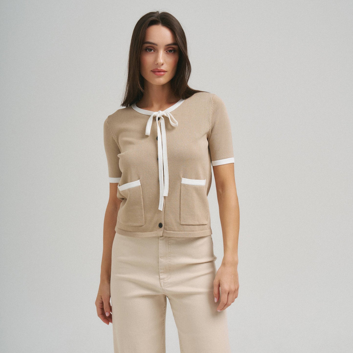 Chelsea Contrast knit top