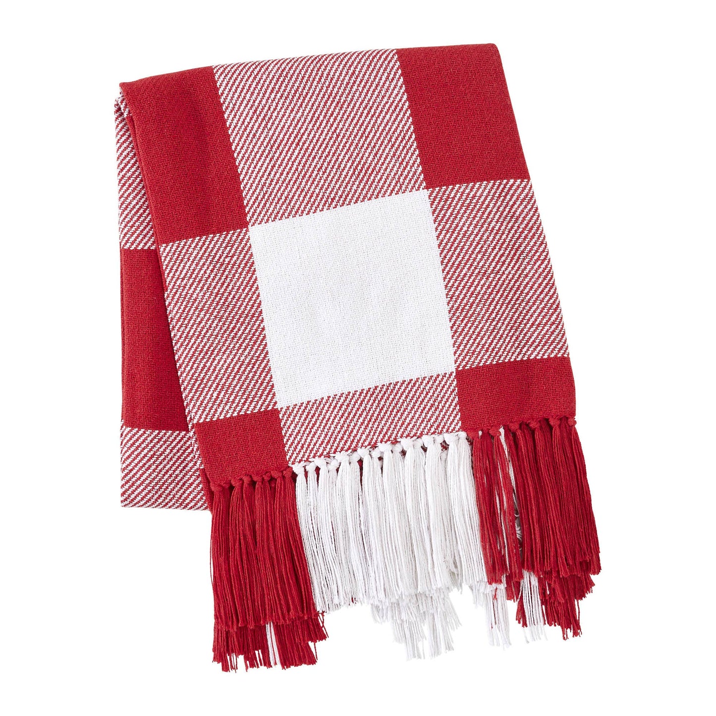 Annie Red Buffalo Check Woven Throw Blanket 50x60