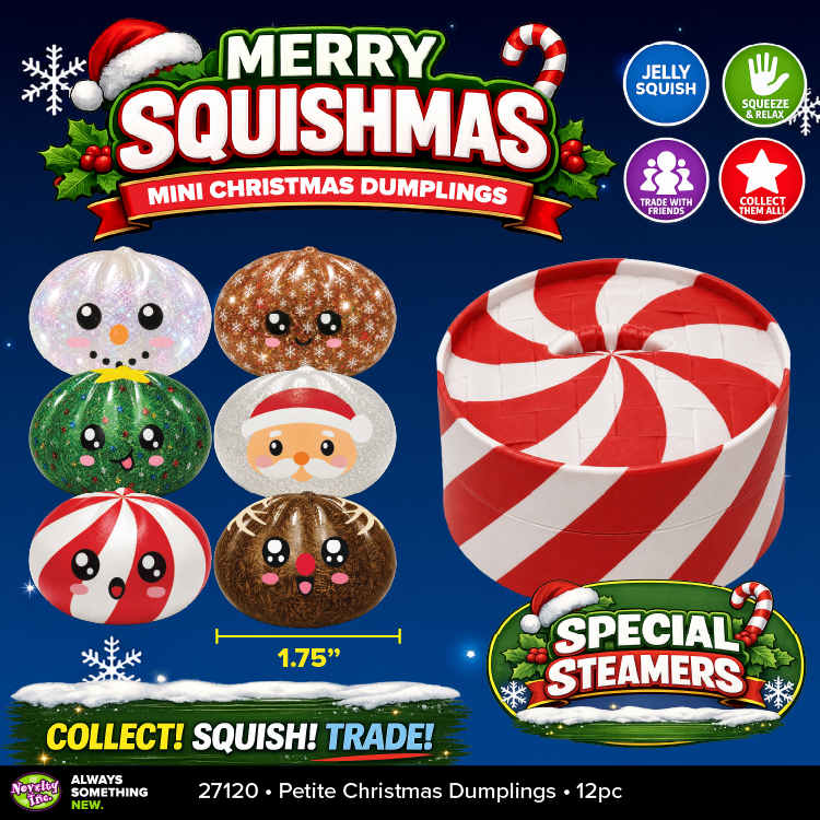 Mini Squishy Christmas Dumplings Toy