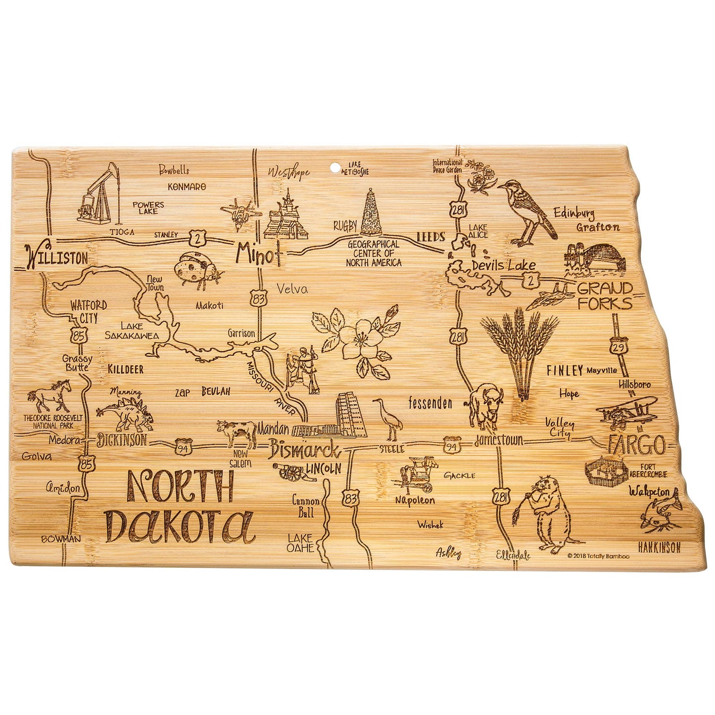 North Dakota Cutting Board