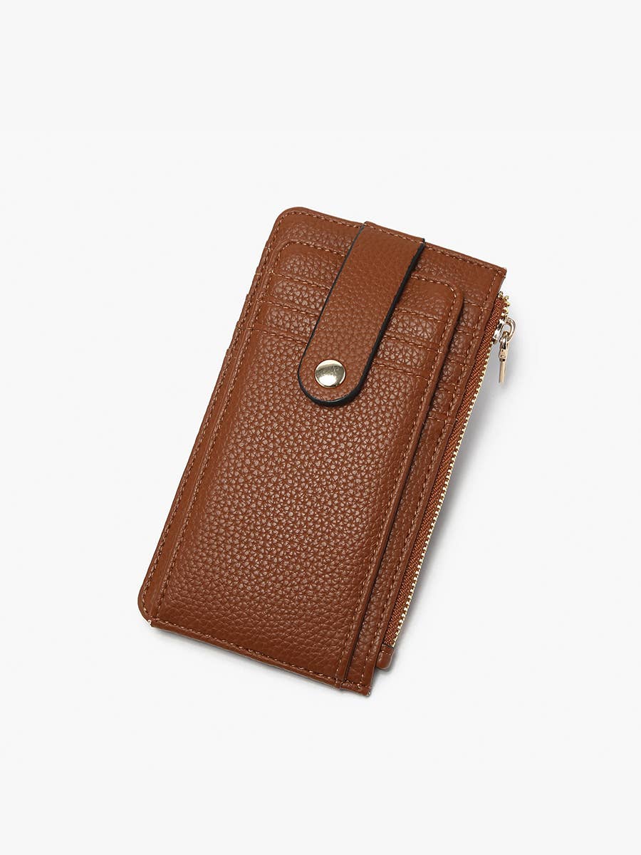 Mae RFID Multi-Card Wallet w/ Strap Snap Closure