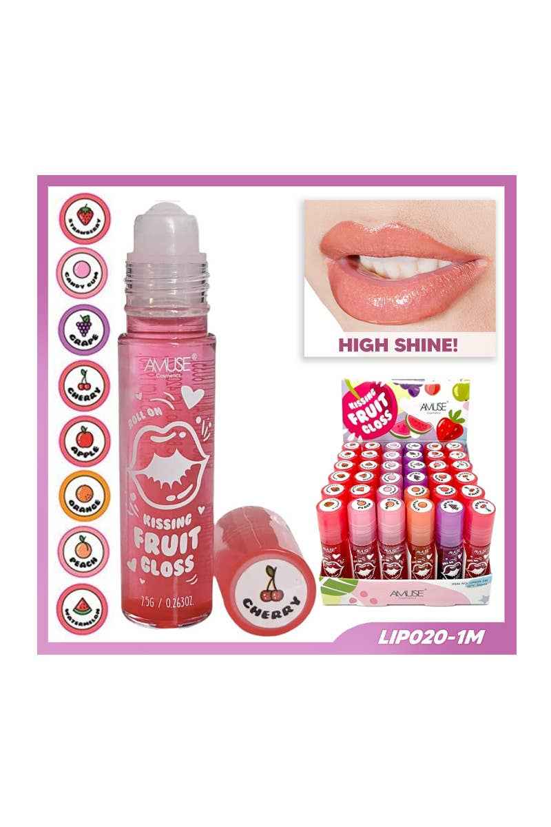 Amuse Kissing Fruit Roll On Lip Gloss