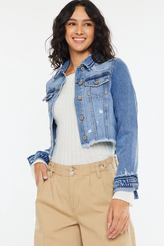 Crop Fray Jacket