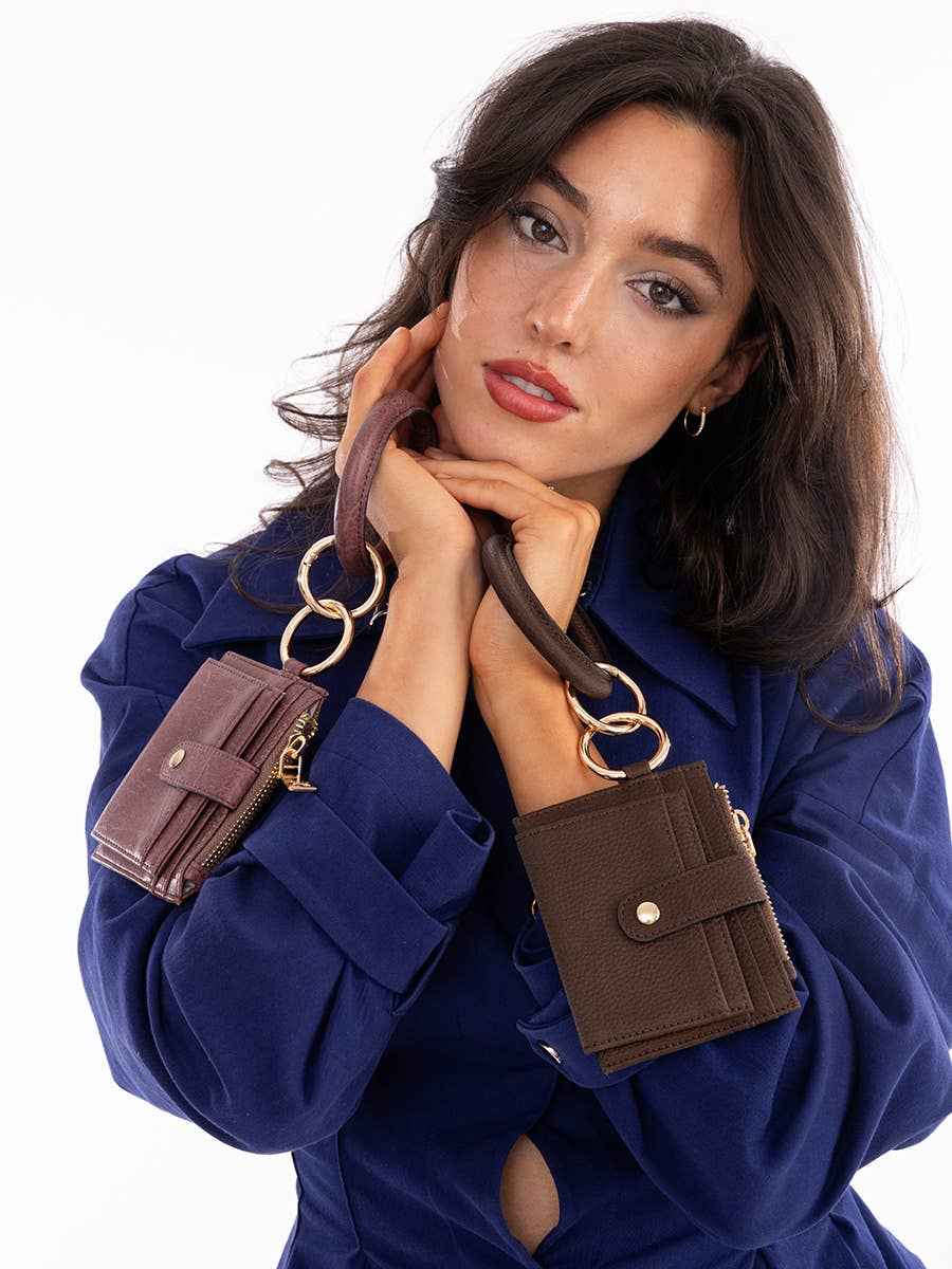 Jen & Co. - Sammie RFID Mini Snap Wallet w/ Bangle | WL1904RG